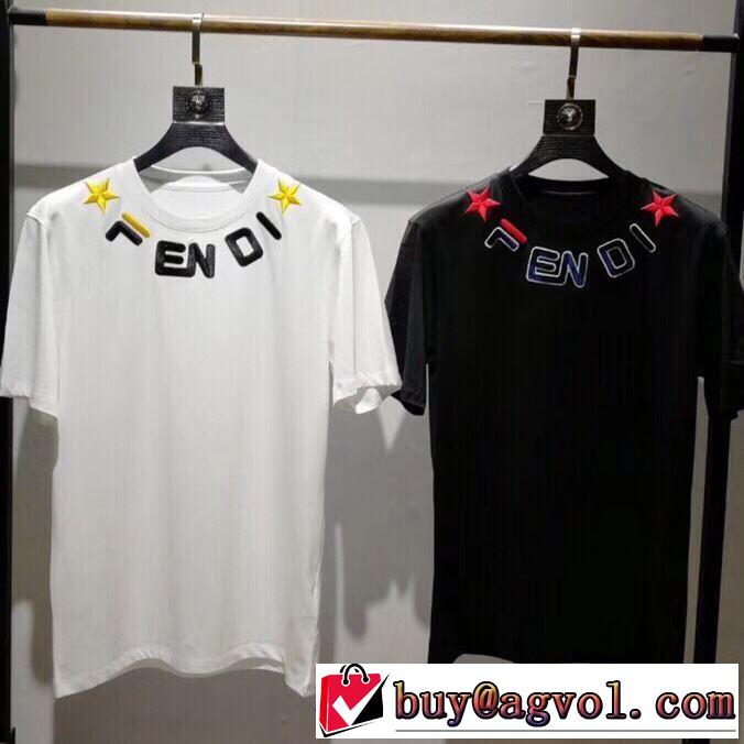 おすすめな大人のトレンド Tシャツ/半袖 2色可選 フェンディ2019春夏は人気定番 FENDI セールで格安