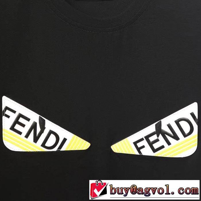 2019限定 男性に人気 Tシャツ/半袖優雅で都会的な装いに仕上げ 2色可選 フェンディ FENDI