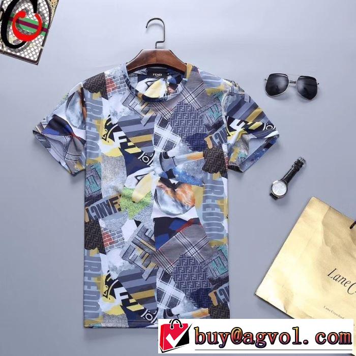 FENDI 2019夏ファション新品  送料込み 希少品 Tシャツ/半袖  ブランドの話題の新作も！ フェンディ