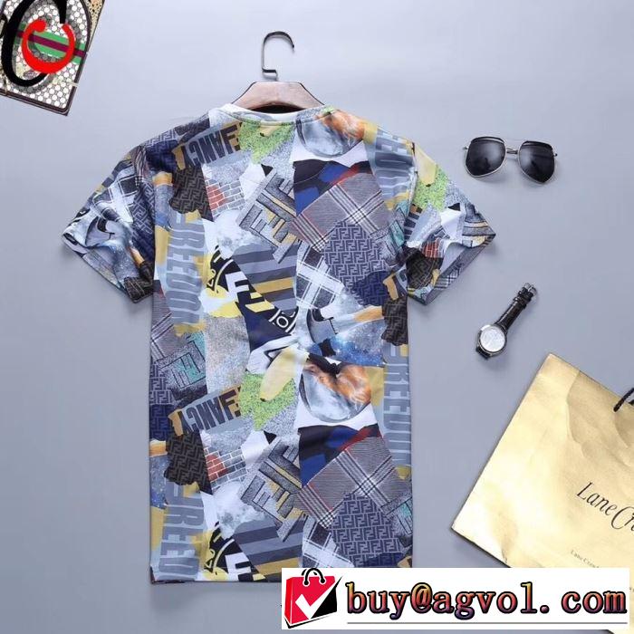 FENDI 2019夏ファション新品  送料込み 希少品 Tシャツ/半袖  ブランドの話題の新作も！ フェンディ