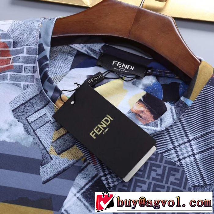 FENDI 2019夏ファション新品  送料込み 希少品 Tシャツ/半袖  ブランドの話題の新作も！ フェンディ