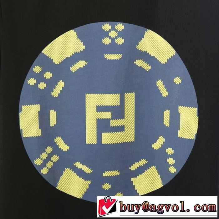 2色可選   Tシャツ/半袖 人気ストリートブランド新品 フェンディ FENDI 2019春夏は人気定番