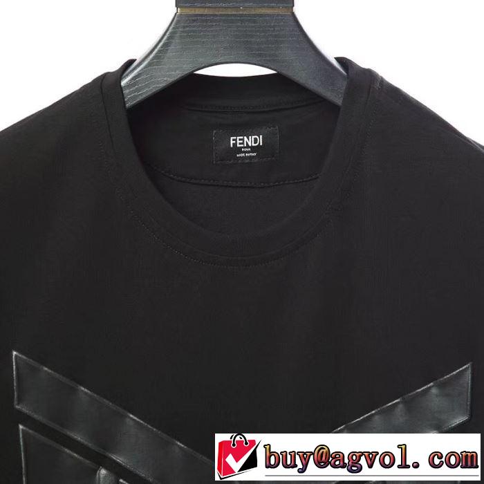 NEW素敵  Tシャツ/半袖 2色可選 FENDI 2019春夏は人気定番 フェンディおしゃれ上級者に挑戦