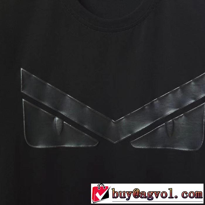 NEW素敵  Tシャツ/半袖 2色可選 FENDI 2019春夏は人気定番 フェンディおしゃれ上級者に挑戦