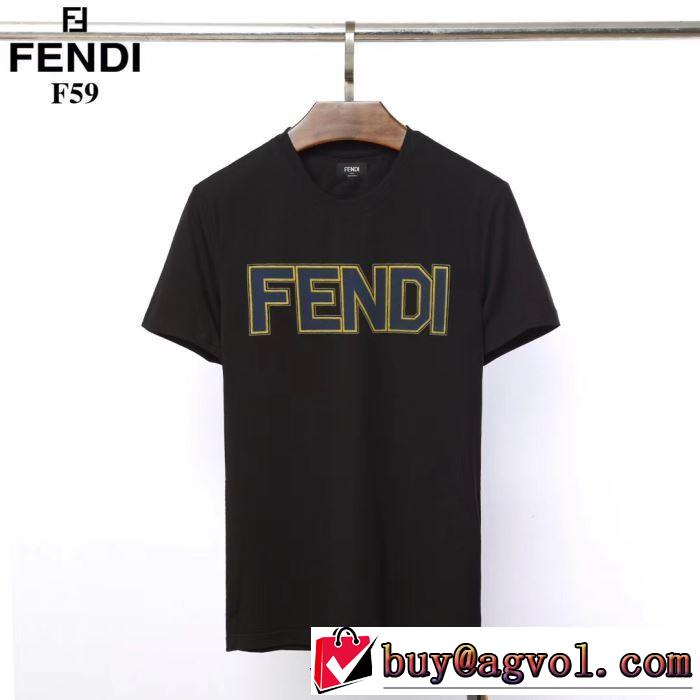《2019年》今、注目のストリート 2色可選 フェンディ 送料込み 希少品 FENDI   Tシャツ/半袖