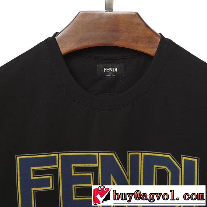 《2019年》今、注目のストリート 2色可選 フェンディ 送料込み 希少品 FENDI   Tシャツ/半袖