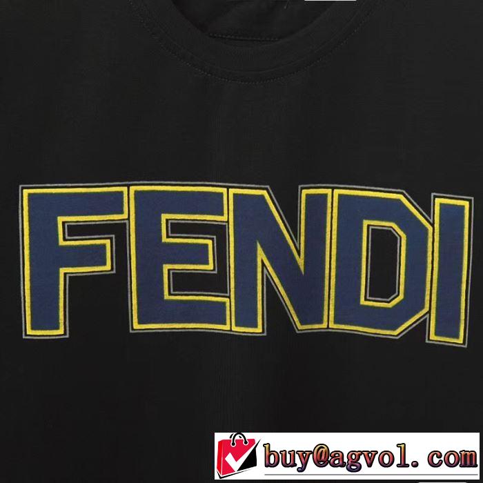 《2019年》今、注目のストリート 2色可選 フェンディ 送料込み 希少品 FENDI   Tシャツ/半袖
