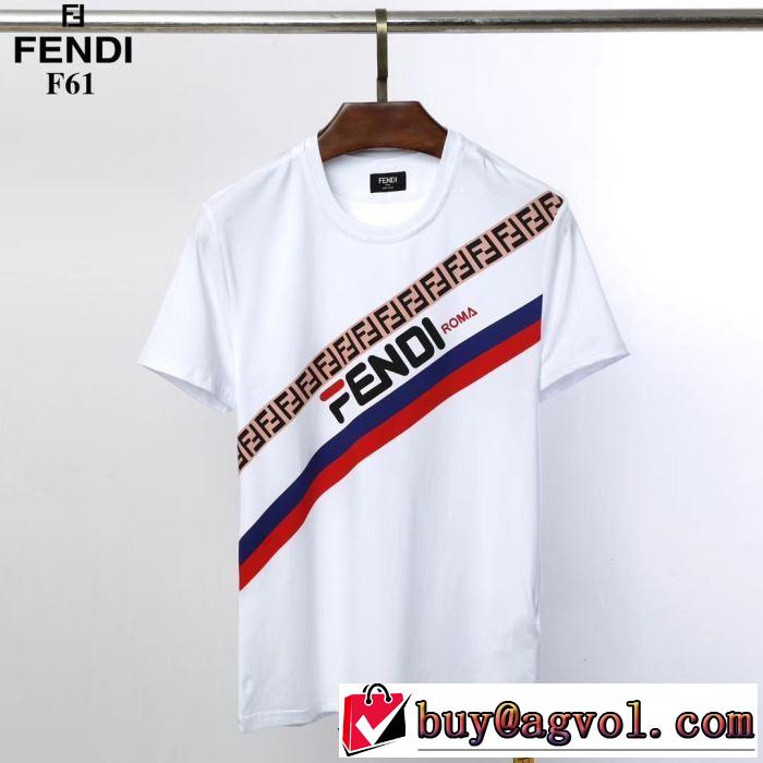 【2019年】夏のファッション 2色可選 フェンディ Tシャツ/半袖 FENDI  優雅で都会的な装いに仕上げ