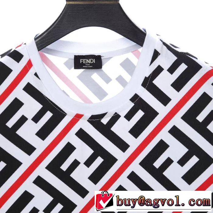 人気ストリートブランド新品 Tシャツ/半袖2019限定 男性に人気  2色可選 フェンディ FENDI