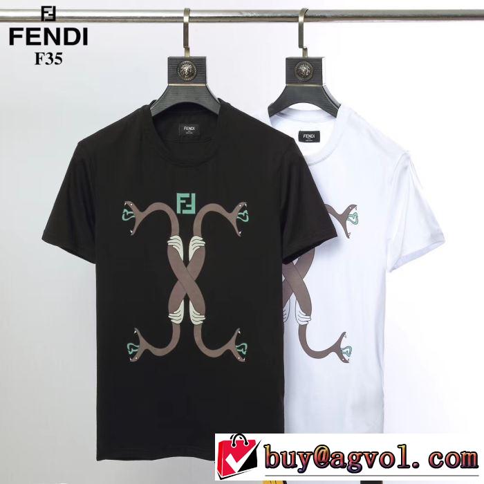 鮮度アップブランド最新 FENDI  Tシャツ/半袖 2色可選 【2019年】夏のファッション フェンディ