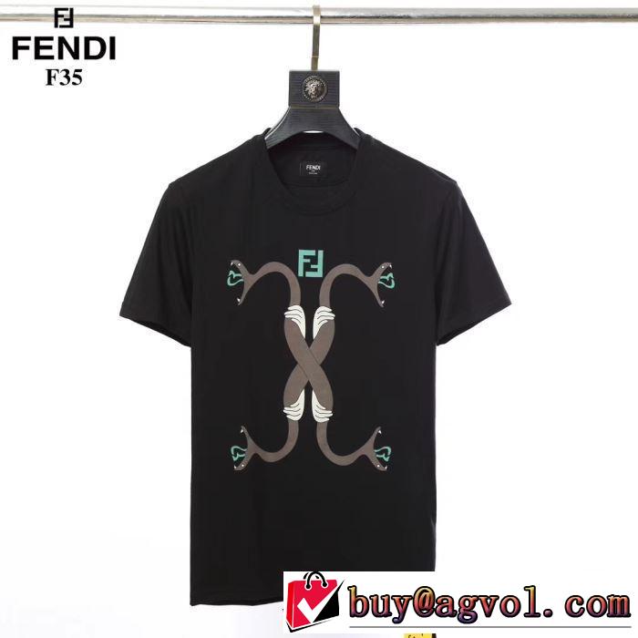 鮮度アップブランド最新 FENDI  Tシャツ/半袖 2色可選 【2019年】夏のファッション フェンディ