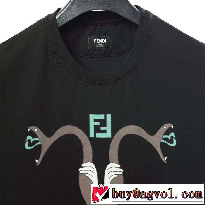 鮮度アップブランド最新 FENDI  Tシャツ/半袖 2色可選 【2019年】夏のファッション フェンディ