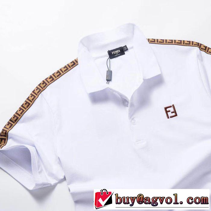 3色可選 爽やかな色合い 半袖Tシャツ  《2019年》今、注目のストリート フェンディ FENDI 派手にはなりすぎず