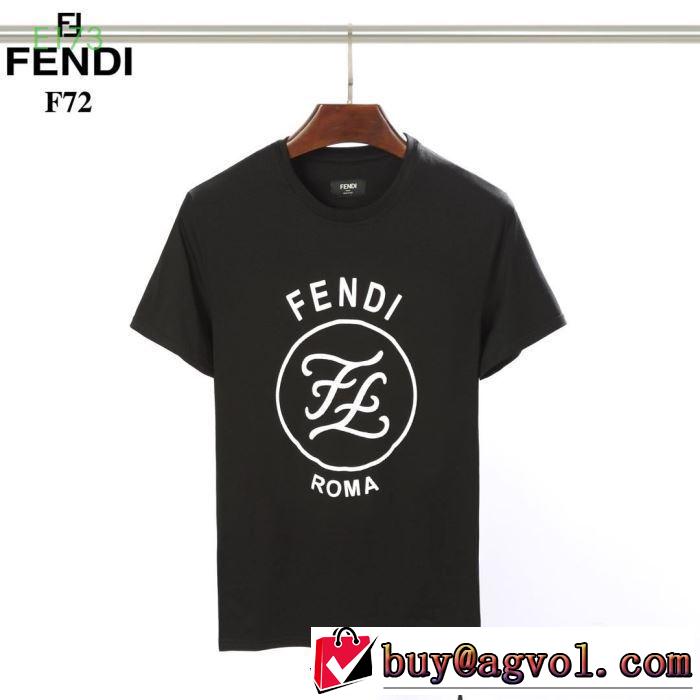 鮮度が手に入る フェンディ FENDI夏大人気のアイテム 半袖Tシャツ 2019春夏のトレンド新商品  2色可選