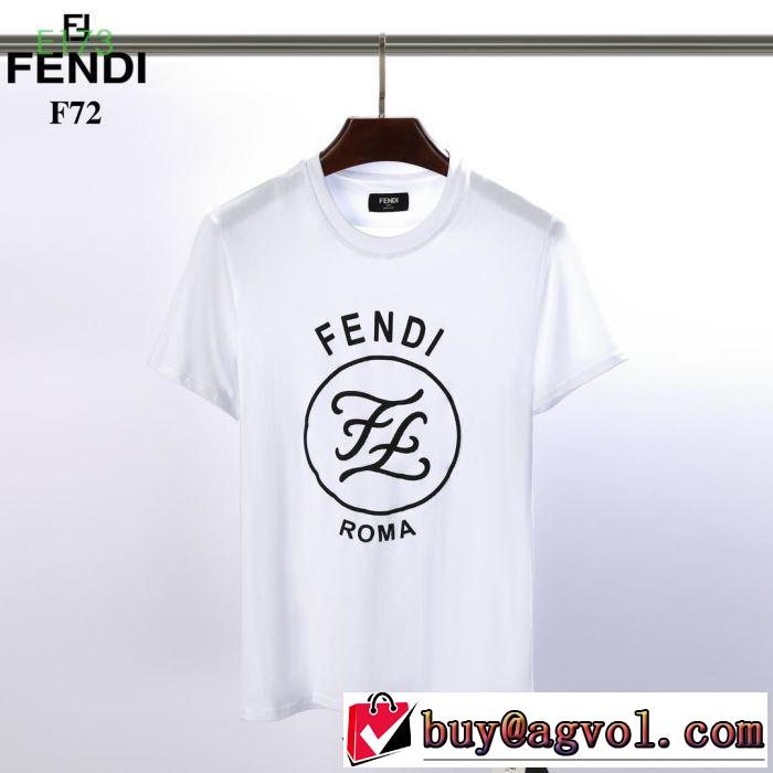 鮮度が手に入る フェンディ FENDI夏大人気のアイテム 半袖Tシャツ 2019春夏のトレンド新商品  2色可選
