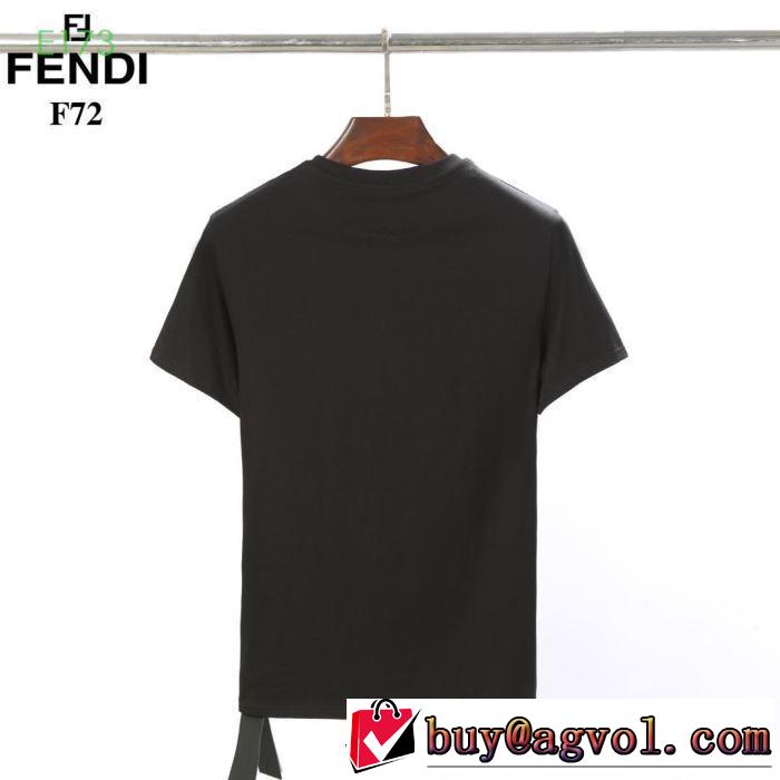 鮮度が手に入る フェンディ FENDI夏大人気のアイテム 半袖Tシャツ 2019春夏のトレンド新商品  2色可選