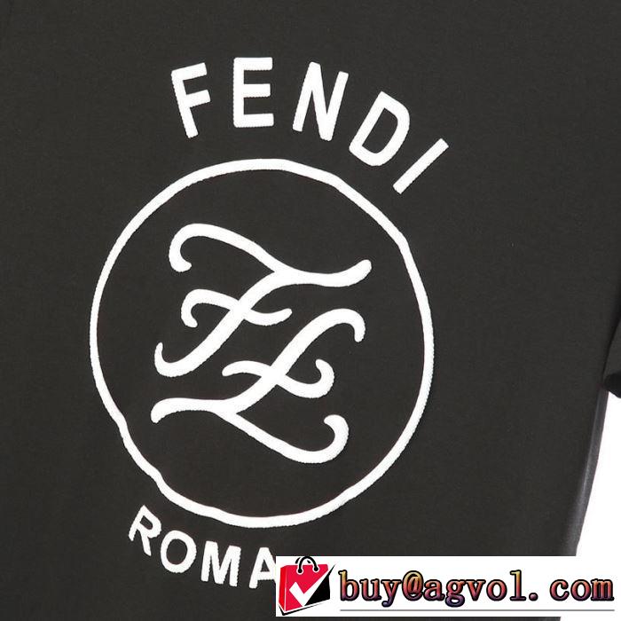 鮮度が手に入る フェンディ FENDI夏大人気のアイテム 半袖Tシャツ 2019春夏のトレンド新商品  2色可選