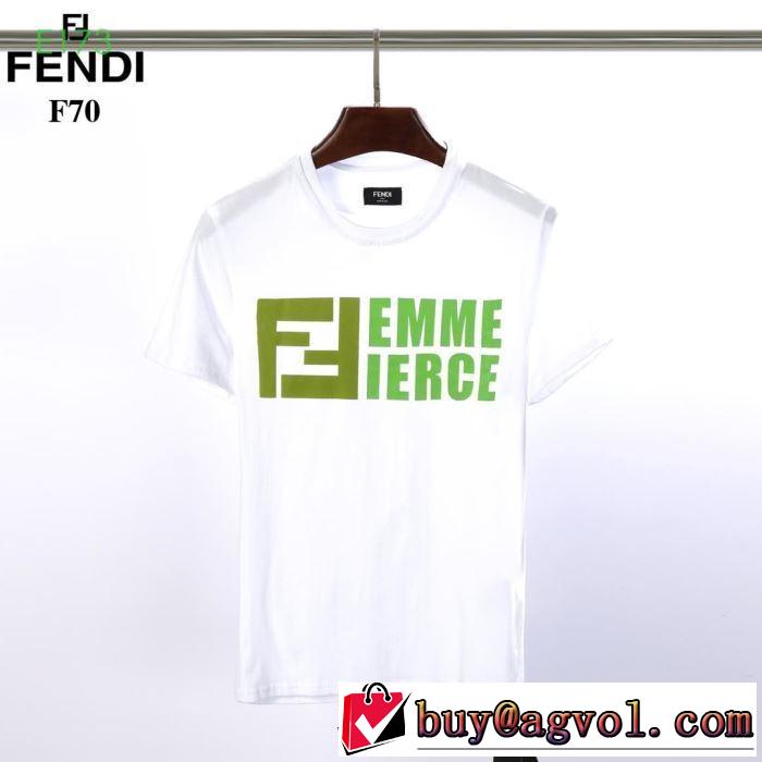 2019春夏トレンドアイテム 半袖Tシャツ 主張性もカジュアルさ フェンディ FENDI 2色可選 夏っぽさ新作アイテム