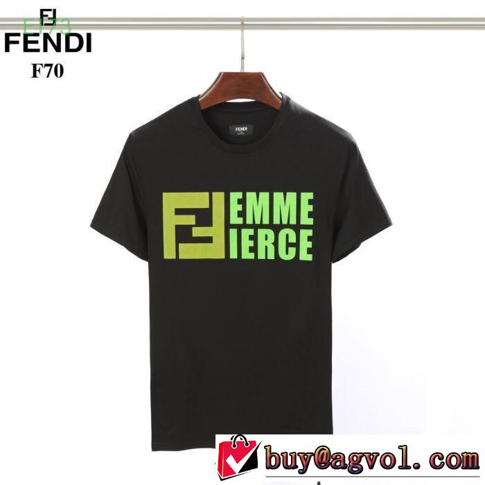 2019春夏トレンドアイテム 半袖Tシャツ 主張性もカジュアルさ フェンディ FENDI 2色可選 夏っぽさ新作アイテム