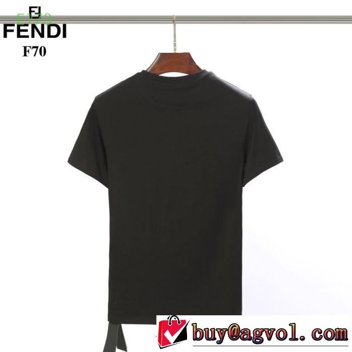 2019春夏トレンドアイテム 半袖Tシャツ 主張性もカジュアルさ フェンディ FENDI 2色可選 夏っぽさ新作アイテム