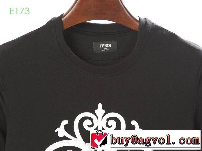 半袖Tシャツ  2019夏色っぽさ フェンディ FENDI オシャレアイテム 2色可選 おしゃれデザインも大人気