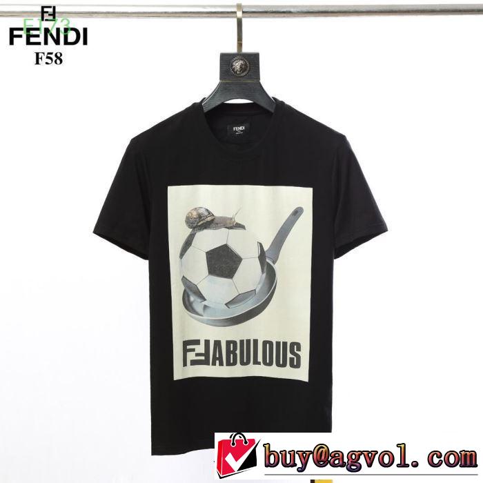 2色可選夏らしい爽やかさ  半袖Tシャツ  2019春夏も引き続き人気セール フェンディ FENDI オシャレな印象に
