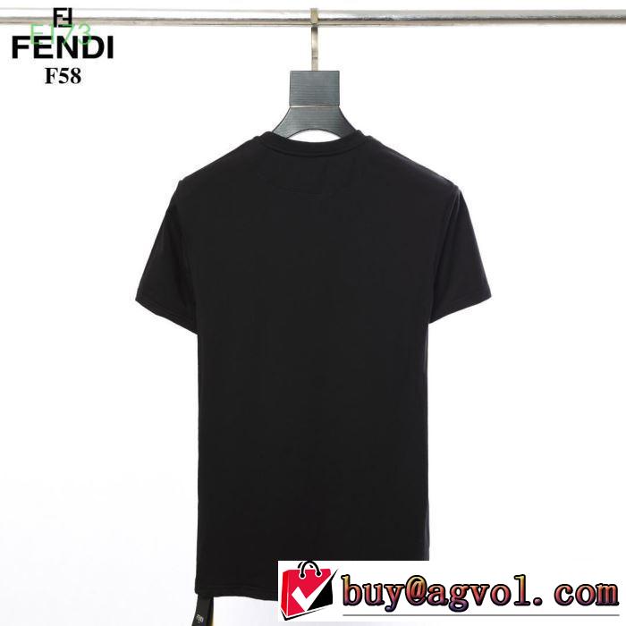 2色可選夏らしい爽やかさ  半袖Tシャツ  2019春夏も引き続き人気セール フェンディ FENDI オシャレな印象に