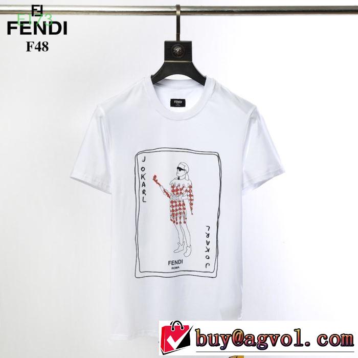 おしゃれ上級者に挑戦   フェンディ FENDI 2色可選 春夏らしい華やか半袖Tシャツ 2019春夏人気トレンドアイテム
