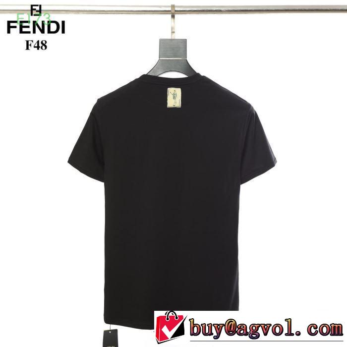 おしゃれ上級者に挑戦   フェンディ FENDI 2色可選 春夏らしい華やか半袖Tシャツ 2019春夏人気トレンドアイテム