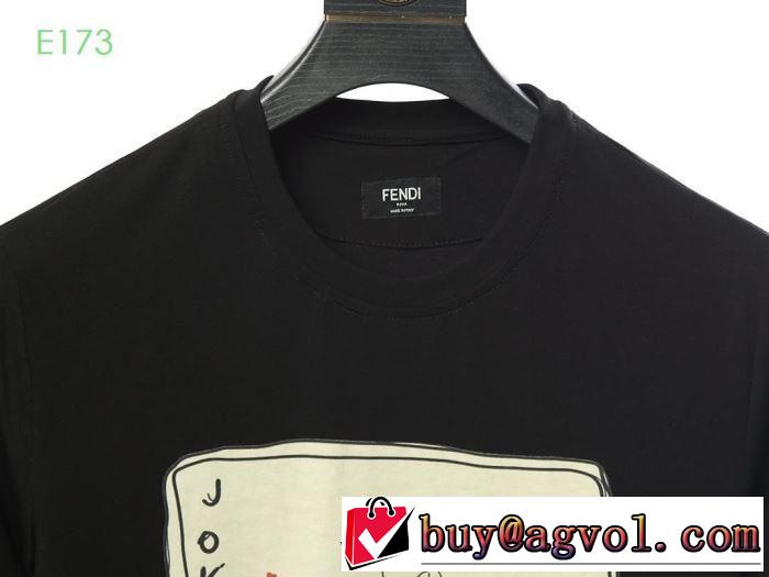 おしゃれ上級者に挑戦   フェンディ FENDI 2色可選 春夏らしい華やか半袖Tシャツ 2019春夏人気トレンドアイテム