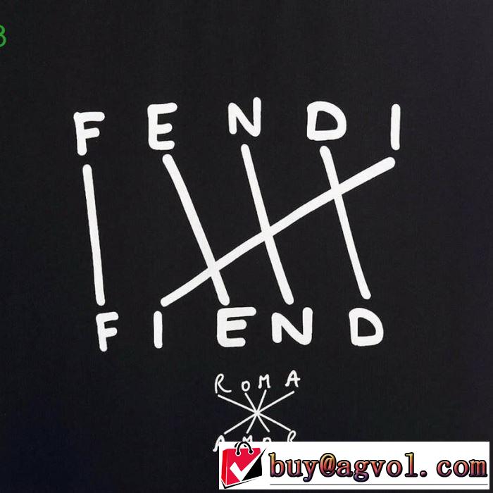 フェンディ FENDI 季節をまたい新作アイテム 2019即旬な装いに 半袖Tシャツ  2色可選 きちんと感が抜群