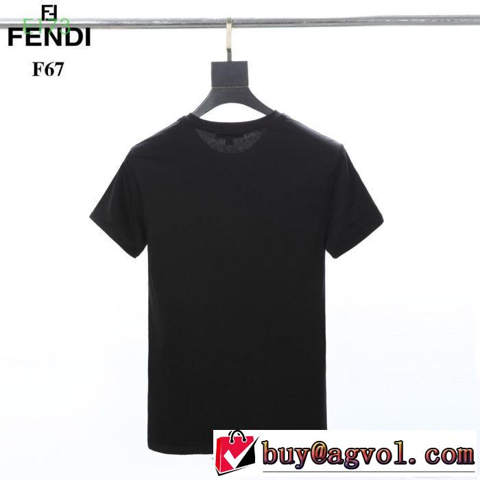 さわやか夏スタイル新品 半袖Tシャツ  フェンディ2019年春夏シーズンの人気  FENDI 2色可選 今シーズン注目のデザイン