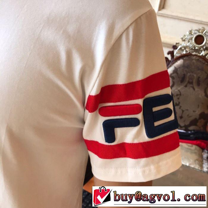 デザイン抜群のアイテム 半袖Tシャツ 夏に良く似合うちょっと新品 フェンディ FENDI ドレスアップ効果も抜群 2色可選