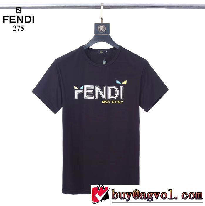 夏ファッションのおすすめ 半袖Tシャツ  フェンディ2019年夏の一押しファッションアイテム FENDI 3色可選
