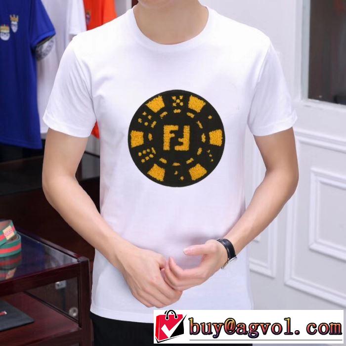 半袖Tシャツ   2色可選 季節感をプラス人気商品 フェンディ FENDI 今から夏まで活躍する 2019春夏も引き続きトレンド