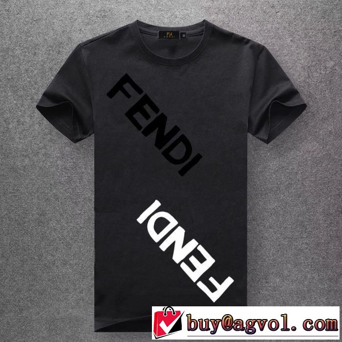 フェンディ FENDI 優しい雰囲気スタイリッシュに 半袖Tシャツ  【2019年】夏のファッション 多色可選 派手すぎず 