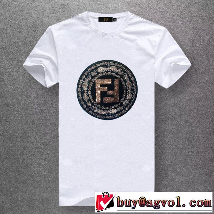 半袖Tシャツ  【2019年】夏のファッション フェンディ FENDI 気持ちいい真夏日にぴったり 多色可選 風通しのよい 