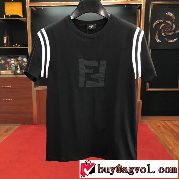 フェンディ FENDI 素敵なスタイルで夏の定番 半袖Tシャツ  3色可選 通勤の定番 春夏の流行り2019新品