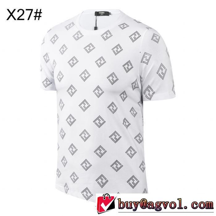 半袖Tシャツ  大人のカジュアルスタイル  フェンディ洗練された印象に  FENDI 3色可選 2019春夏は人気定番