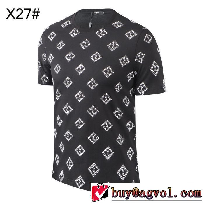 半袖Tシャツ  大人のカジュアルスタイル  フェンディ洗練された印象に  FENDI 3色可選 2019春夏は人気定番
