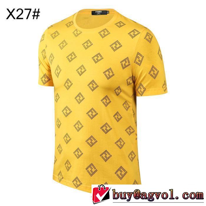 半袖Tシャツ  大人のカジュアルスタイル  フェンディ洗練された印象に  FENDI 3色可選 2019春夏は人気定番