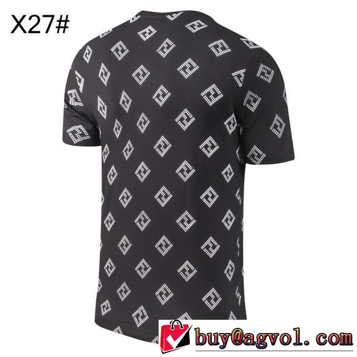 半袖Tシャツ  大人のカジュアルスタイル  フェンディ洗練された印象に  FENDI 3色可選 2019春夏は人気定番