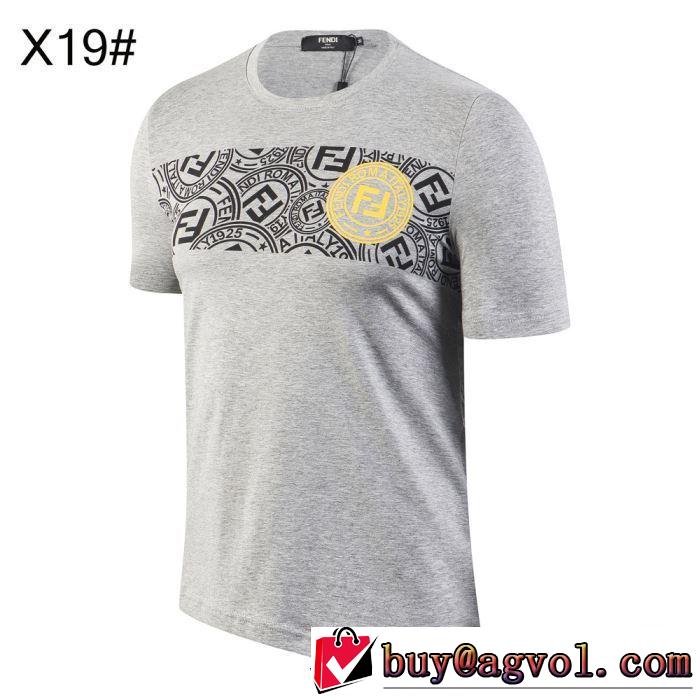 【2019年】夏のファッション 半袖Tシャツ  フェンディ風通しのよい FENDI 3色可選 気持ちいい真夏日にぴったり