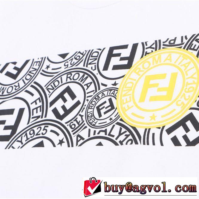 【2019年】夏のファッション 半袖Tシャツ  フェンディ風通しのよい FENDI 3色可選 気持ちいい真夏日にぴったり