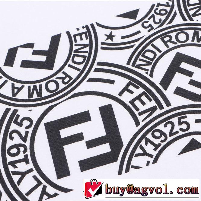 【2019年】夏のファッション 半袖Tシャツ  フェンディ風通しのよい FENDI 3色可選 気持ちいい真夏日にぴったり