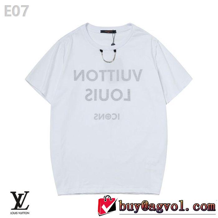 Tシャツ/ティーシャツ  切りっぱなしデザイン ルイ ヴィトン LOUIS VUITTON 3色可選 魅力的な今年らしい