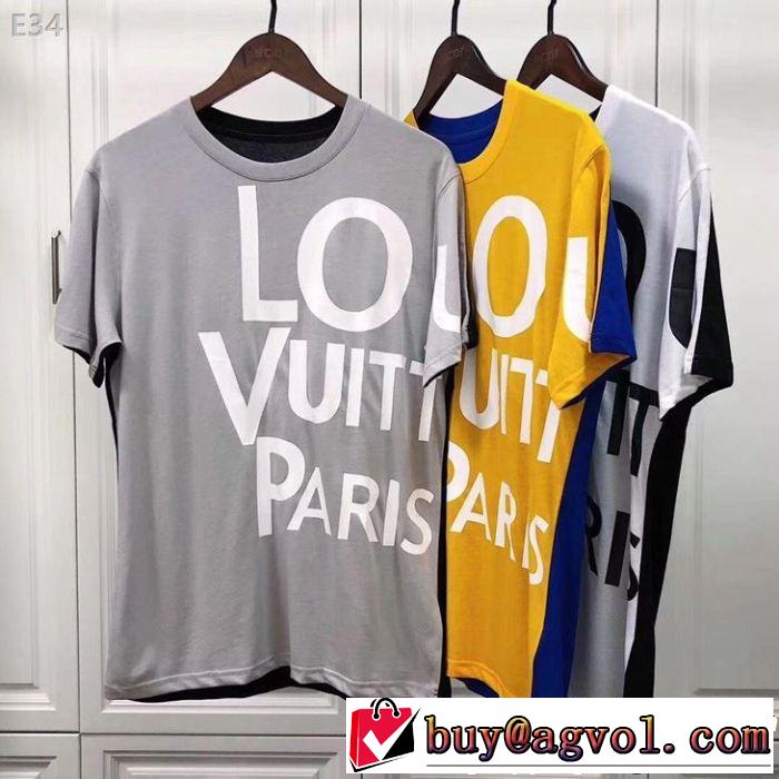  春夏らしい華やか ルイ ヴィトン LOUIS VUITTON 3色可選 Tシャツ/ティーシャツドレスアップ効果も抜群 