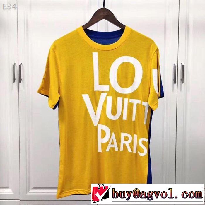 春夏らしい華やか ルイ ヴィトン LOUIS VUITTON 3色可選 Tシャツ/ティーシャツドレスアップ効果も抜群