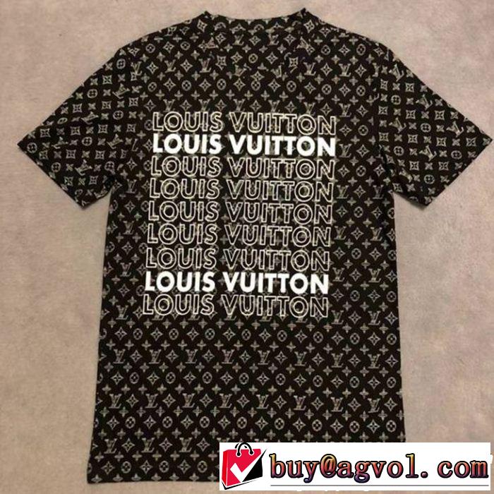  春夏のトレンドアイテム ルイ ヴィトン Tシャツ/ティーシャツ 大胆なデザイン LOUIS VUITTON 2色可選 