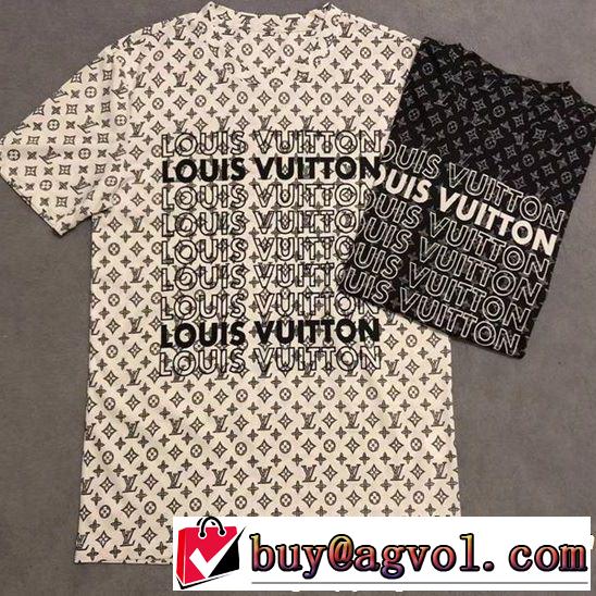 春夏のトレンドアイテム ルイ ヴィトン Tシャツ/ティーシャツ 大胆なデザイン LOUIS VUITTON 2色可選